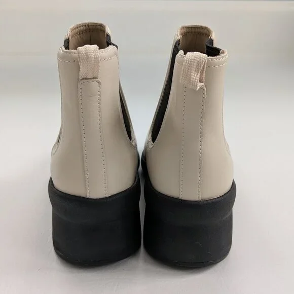 ABEO Passage Women's Chelsea Boot Size 6.5 Ivory Leather